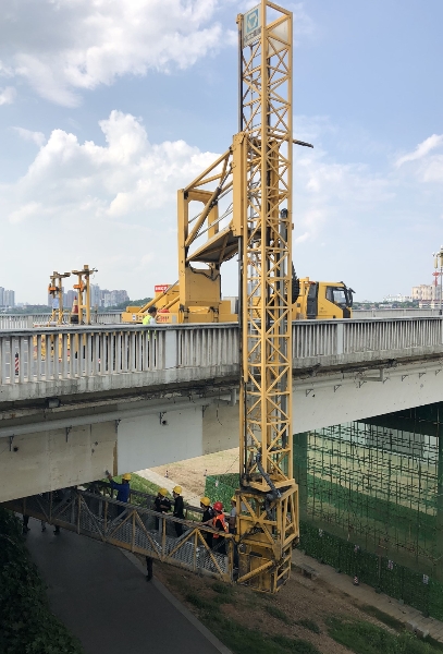 橋梁檢修車(chē)出租案例